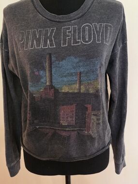 Pink Floyd Graphic Crewneck Sweatshirt - Vintage Black (Size S)